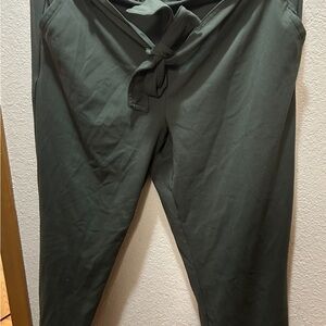 Nicole Miller Forest Green Straight Leg Pants